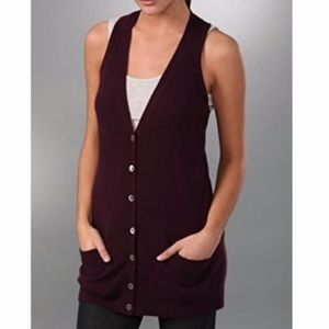 SALE! Vince Black Cashmere Vest